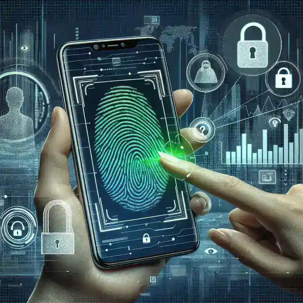"Infographic illustrating Kominfo's new biometric security standards for financial applications, highlighting key features, benefits, and implementation guidelines."